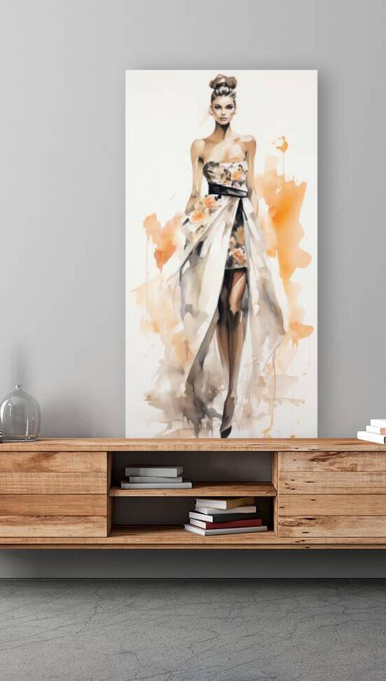 QGF 1027 – Watercolor Fashion Illustration Fall by Masterwork Reimagined