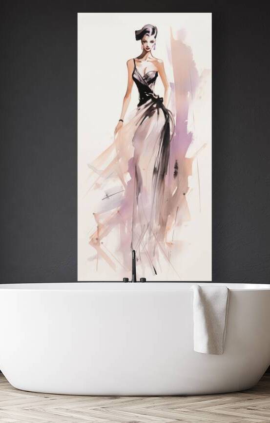 QGF 1014 – Vintage Fashion Illustration by Masterwork Reimagined