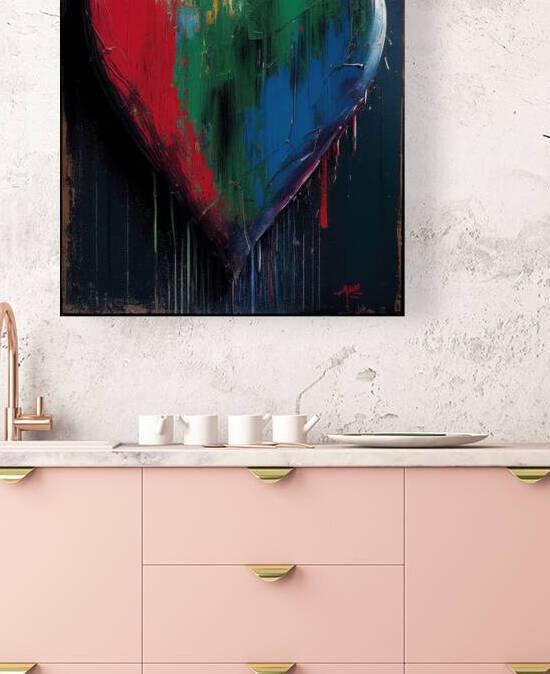 QLR 0030 – Jim Dine Style Heart by Masterwork Reimagined