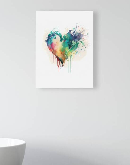 QLR 0012 – Watercolor Heart II by Masterwork Reimagined