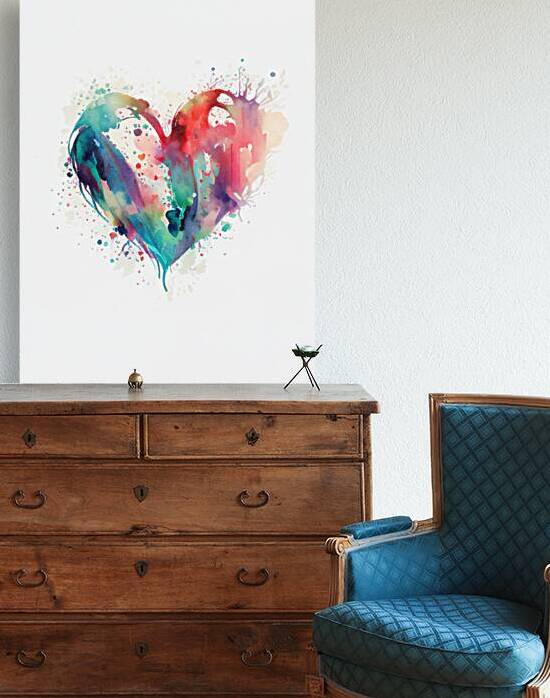 QLR 0011 – Watercolor Heart by Masterwork Reimagined