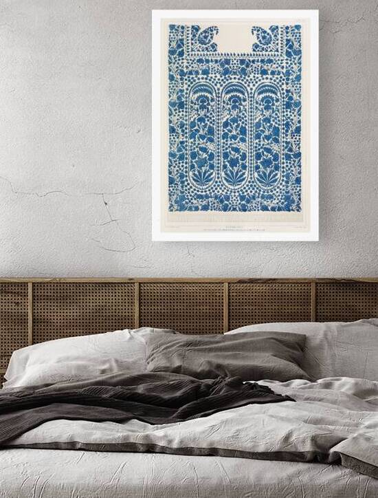 QVT 1023 – Vintage Fabric Design Blue I by Masterwork Reimagined