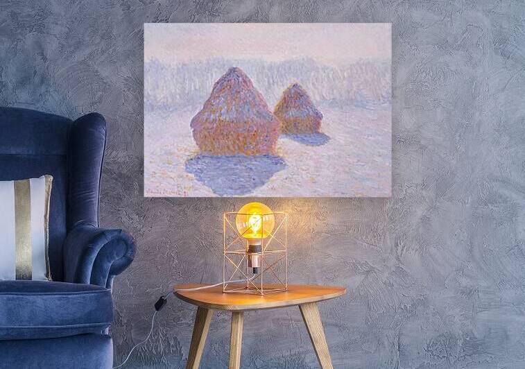 QCL 1137 – Wheatstacks by Claude Monet by Masterwork Reimagined