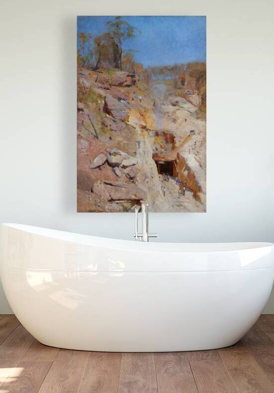 QCL 1109 – Fire s On by Arthur Streeton by Masterwork Reimagined