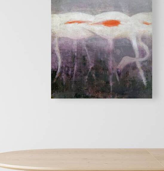 QCL 1132 – White Flamingoes by Abbott Handerson by Masterwork Reimagined