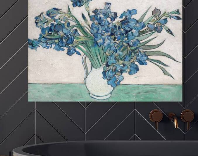 QCL 1203 – Irises 1890 Vincent van Gogh Dutch.j by Masterwork Reimagined