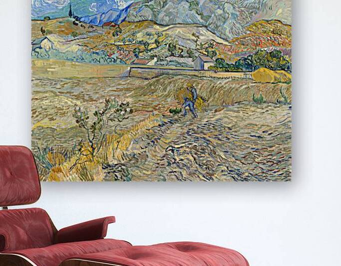 QCL 1195 – Landscape at Saint Remy Enclosed Fie by Masterwork Reimagined
