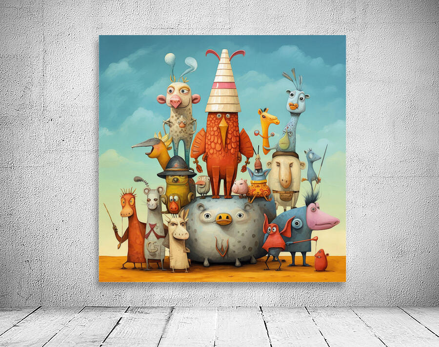 QAN 1036 – Whacky Animal Family Wall Preview