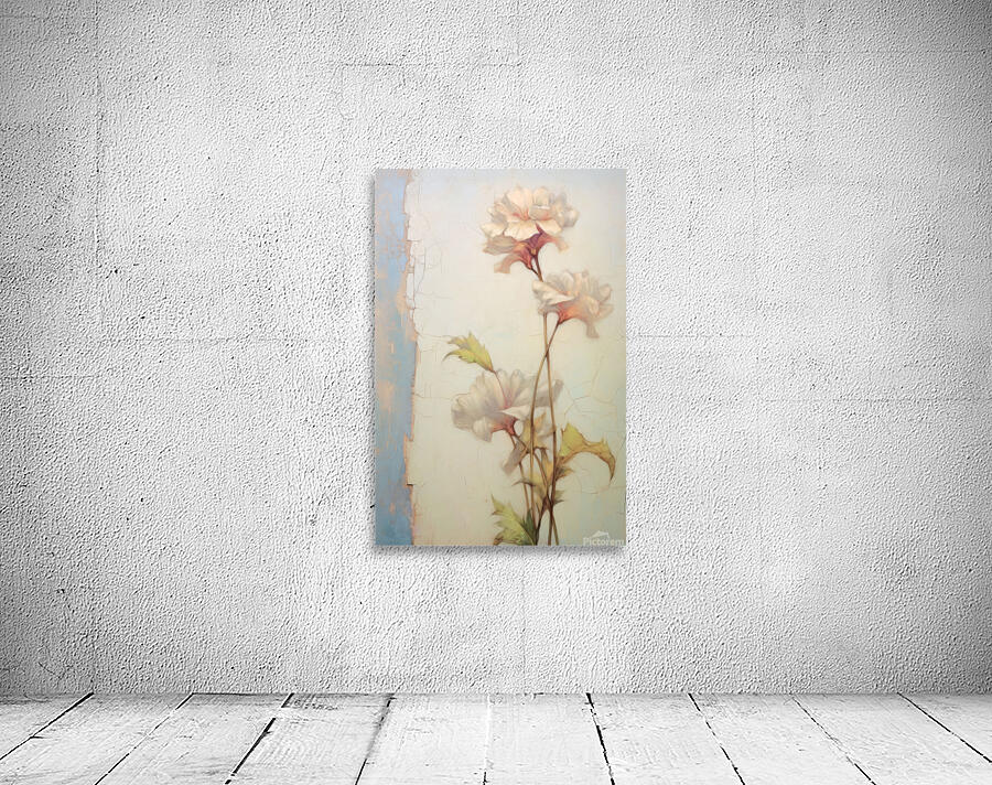 QFB 1063 – Delicate Wallflower Fresco Floral.jp Wall Preview