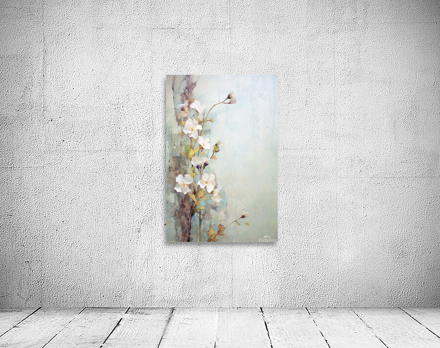 QFB 1055 – Delicate Wallflower Fresco Floral.jp Wall Preview