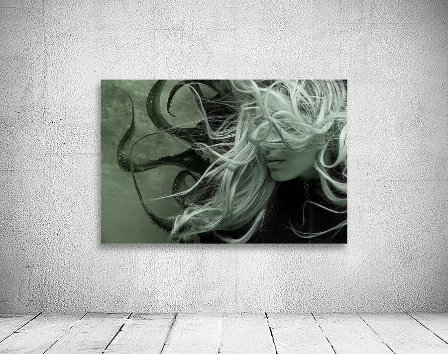 QGF 003 – double exposure octopus Wall Preview