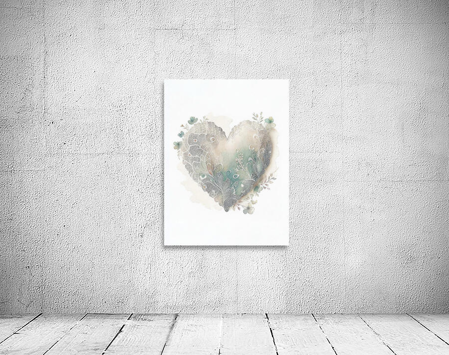 QLR 0024 – Lace Soft Green Clover Watercolor He Wall Preview