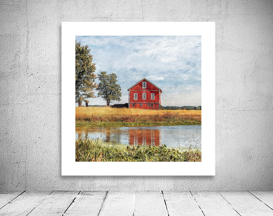 QMF 009 – Red Barn Beside Tree Beach City OH Un Wall Preview