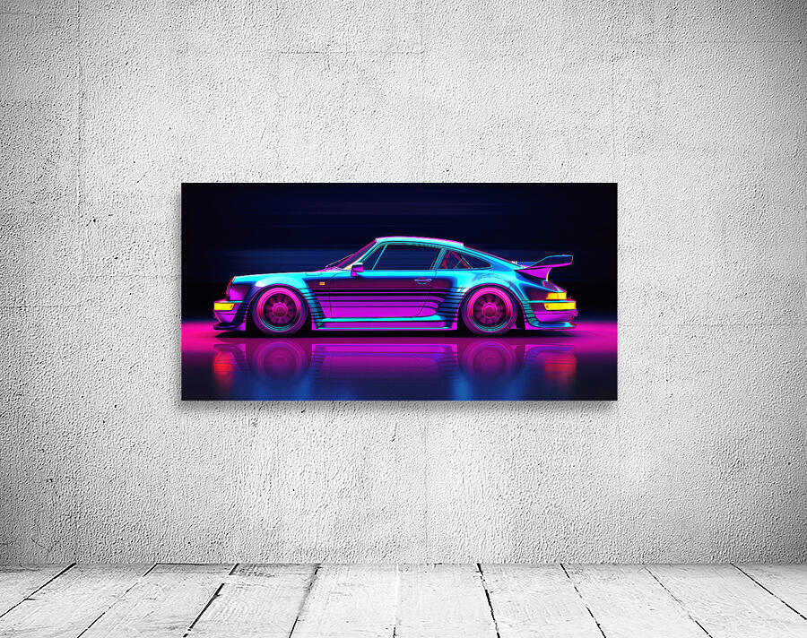 QPOP 0010B – Vapor Wave w background Wall Preview
