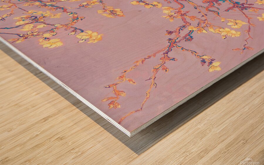 QAC 003 – Amandelbloesem by Vincent van Gogh Co Wood print