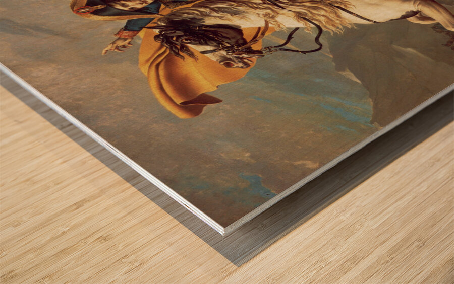 QCL 1031 – Napoleon crossing the Alps Wood print