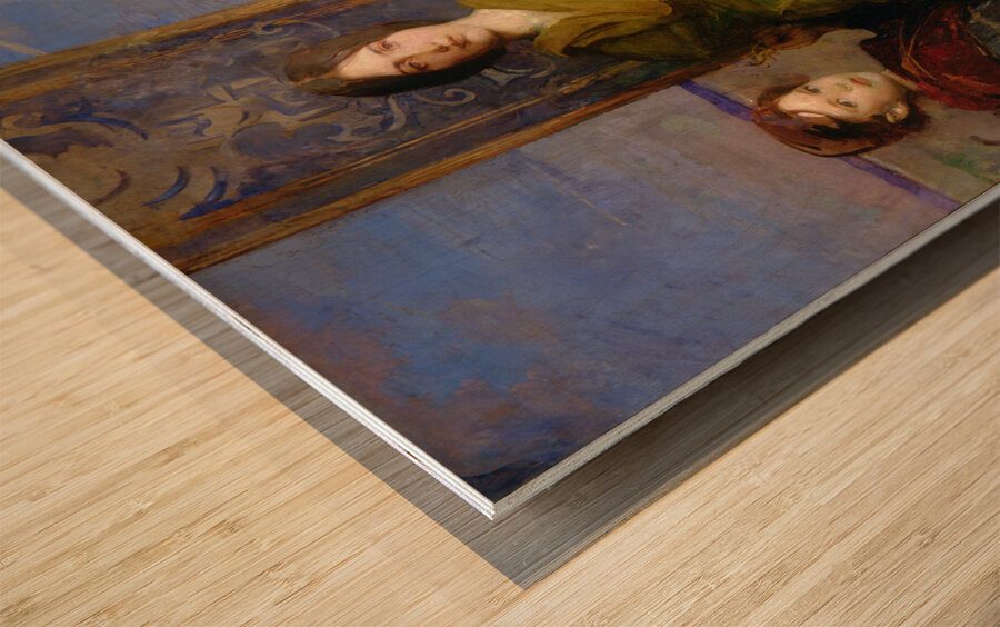 QCL 1063 – My Children Mary Gerald and Gladys T Wood print