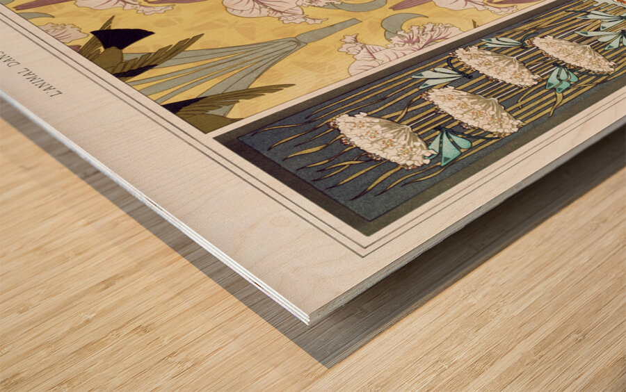 QCL 1123 – Libellules butome en ombelle nenupha Wood print