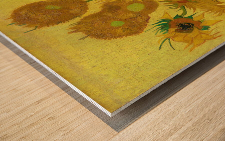 QCL 1201 – Sunflowers by Vincent Van Gogh Wood print