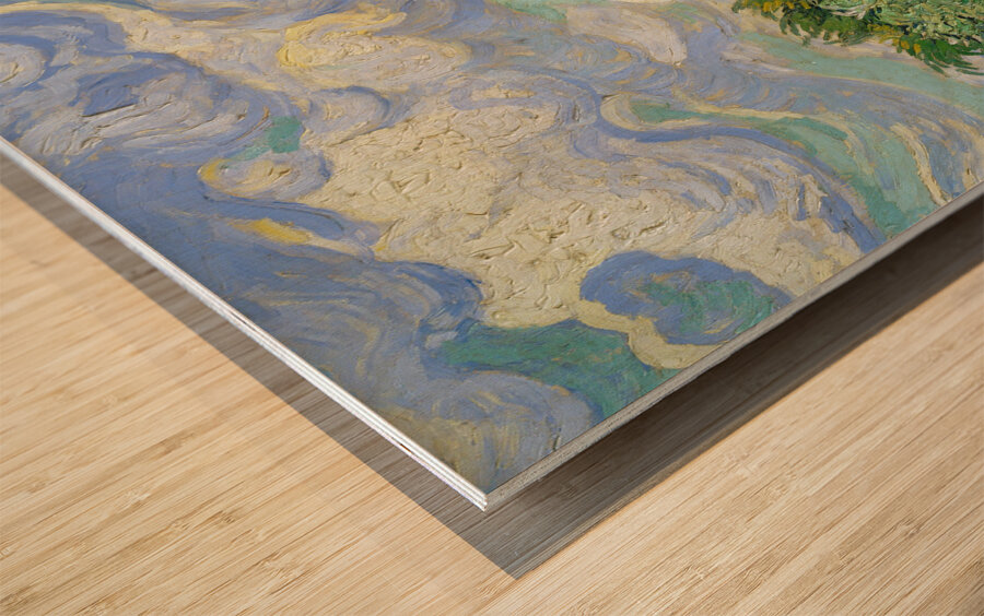 QCL 1200 – Wheat Field with Cypresses 1889 Vinc Wood print