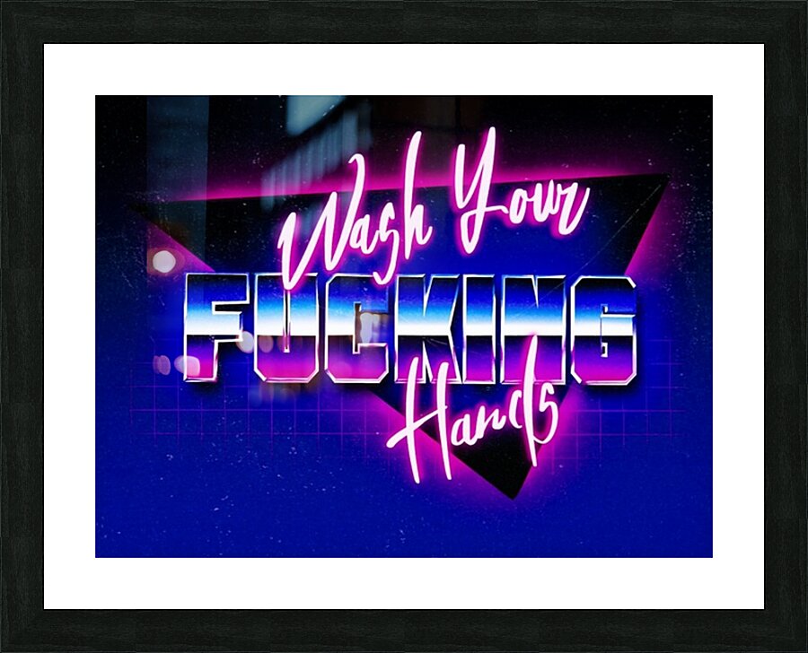 Wash Your Hands Picture Frame print
