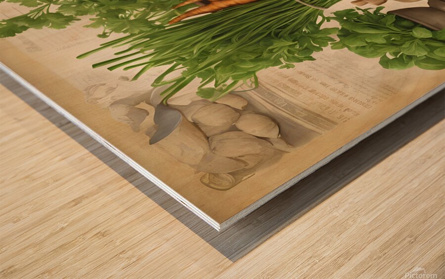 Don t forget these herbs Wood print