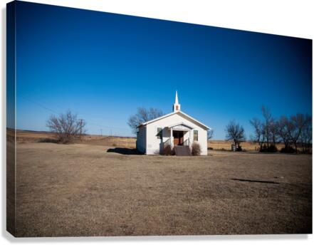 Small Texas Church Canvas Print