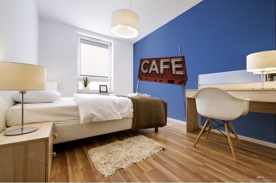 Abandoned Cafe Mural print