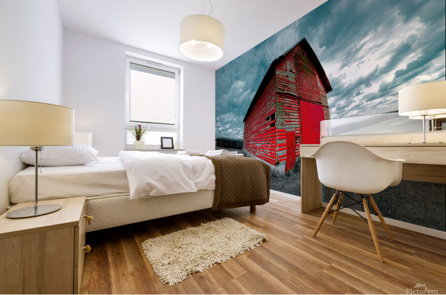 Red Barn Mural print