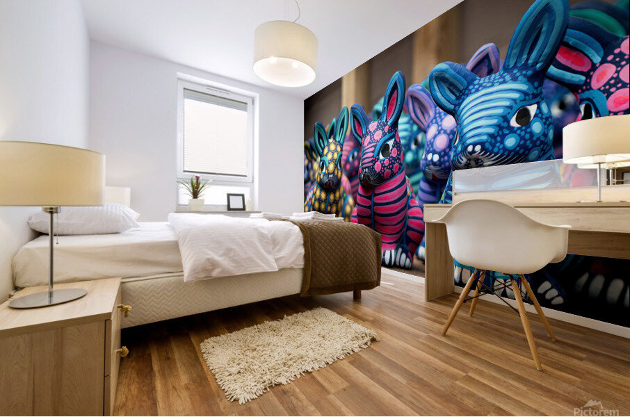 Ceramic Cats Mural print