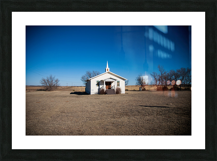 Small Texas Church Picture Frame print