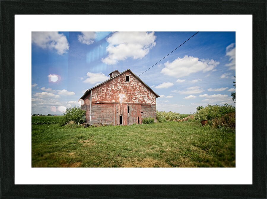 Red Barn Picture Frame print