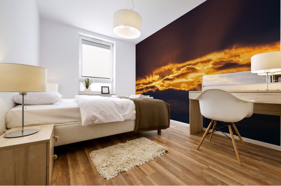 Sunset Clouds Sky Mural print