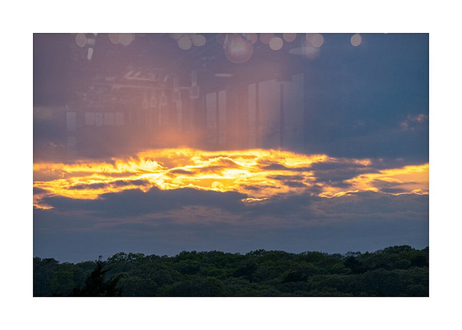 Sunset Photography Over Trees Picture Frame print