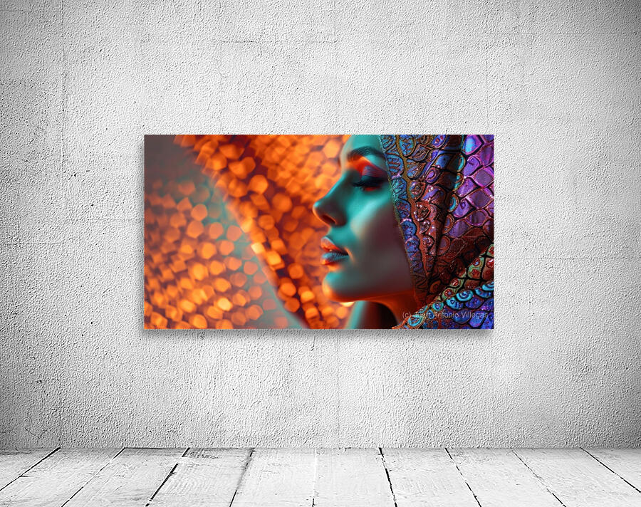 Lady In Scarf Wall Preview