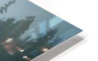 Misty Lake HD Metal print