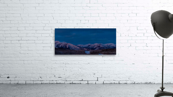 Blue Hour Mountains  Wall Preview