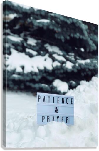 Patience And Prayer Canvas Print