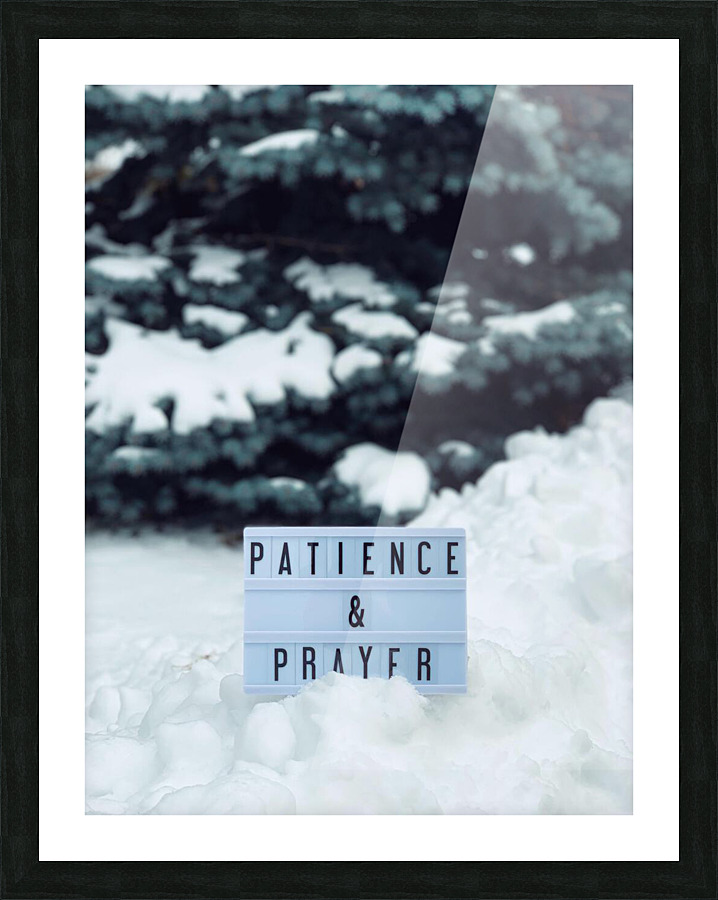 Patience And Prayer Picture Frame Printing