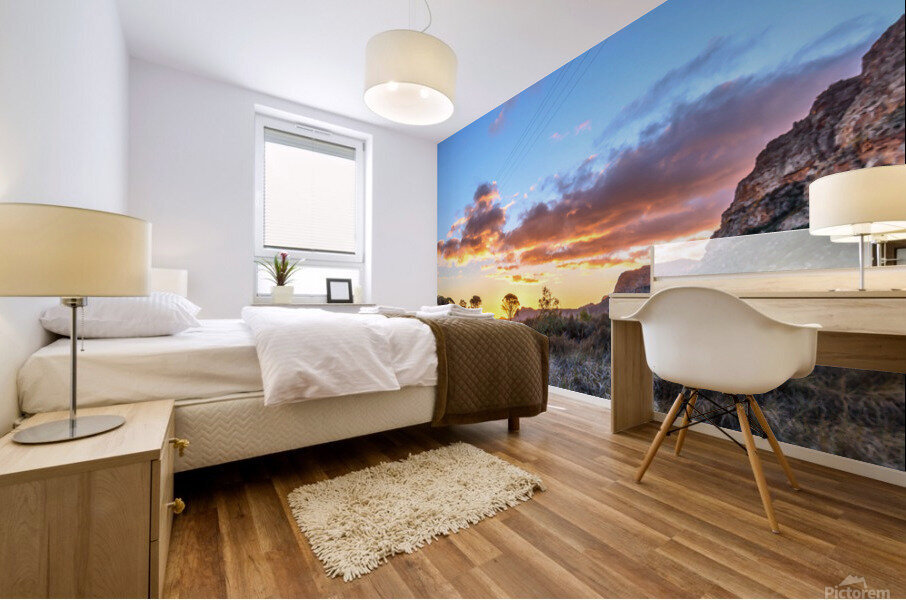 Sunset on Pakhuis II Mural print