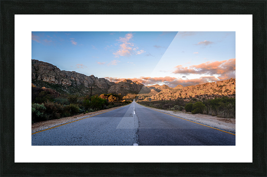 Sunset on Pakhuis Picture Frame print