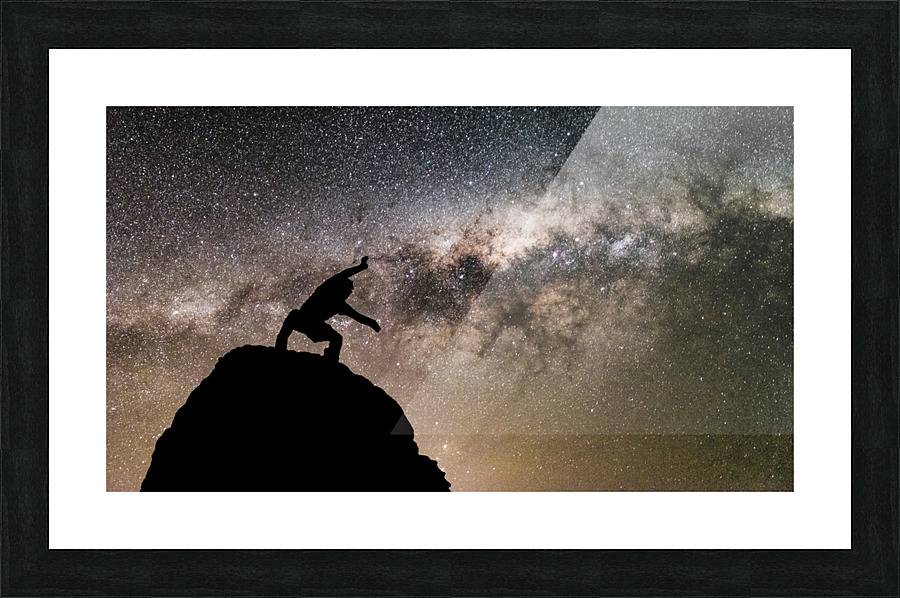 Galactic Superhero Picture Frame print