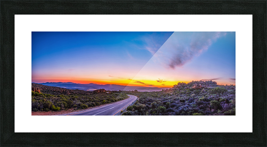 Sunset from Pakhuis Pass Picture Frame print