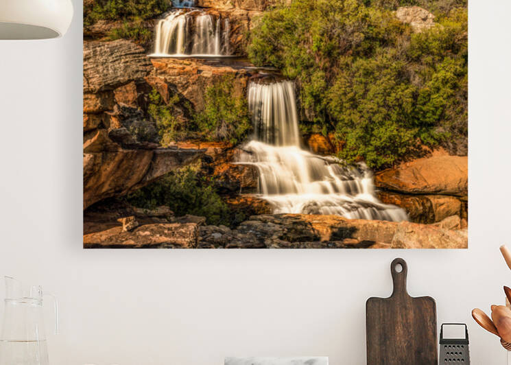 Waterfall at full moon by Danie Spreeth Photography