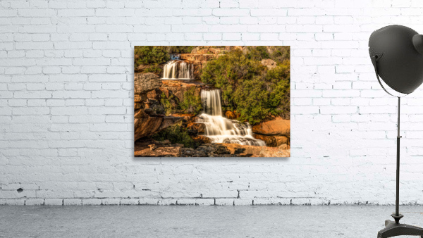 Waterfall at full moon Wall Preview