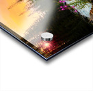 Lake Moraine Wildflowers Sunset Acrylic print