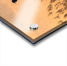 Lake Pontchartrain Seagulls Silhouette Perched on Piling Poles Acrylic print