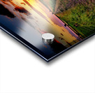 Mont Saint Michel Farm Field at Sunset Acrylic print