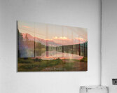 Banff Alberta Canada pond mountains Acrylic Print