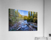 Colorado Mountain River Glow Acrylic Print